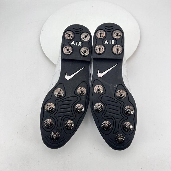 Nike Golf Wickie Last Men Size 9.5 970305 PA2 Triple White Leather Shoes - Picture 8 of 14